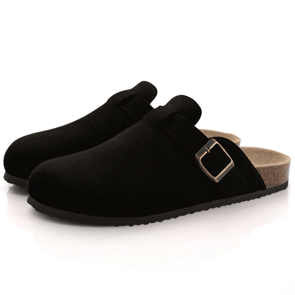 Minerva Adjustable Buckle Slip-On Sandals