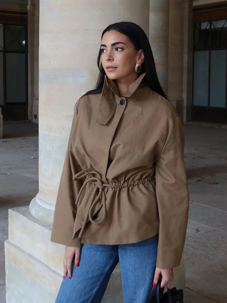 Minerva Lace Up Drawstring Jacket