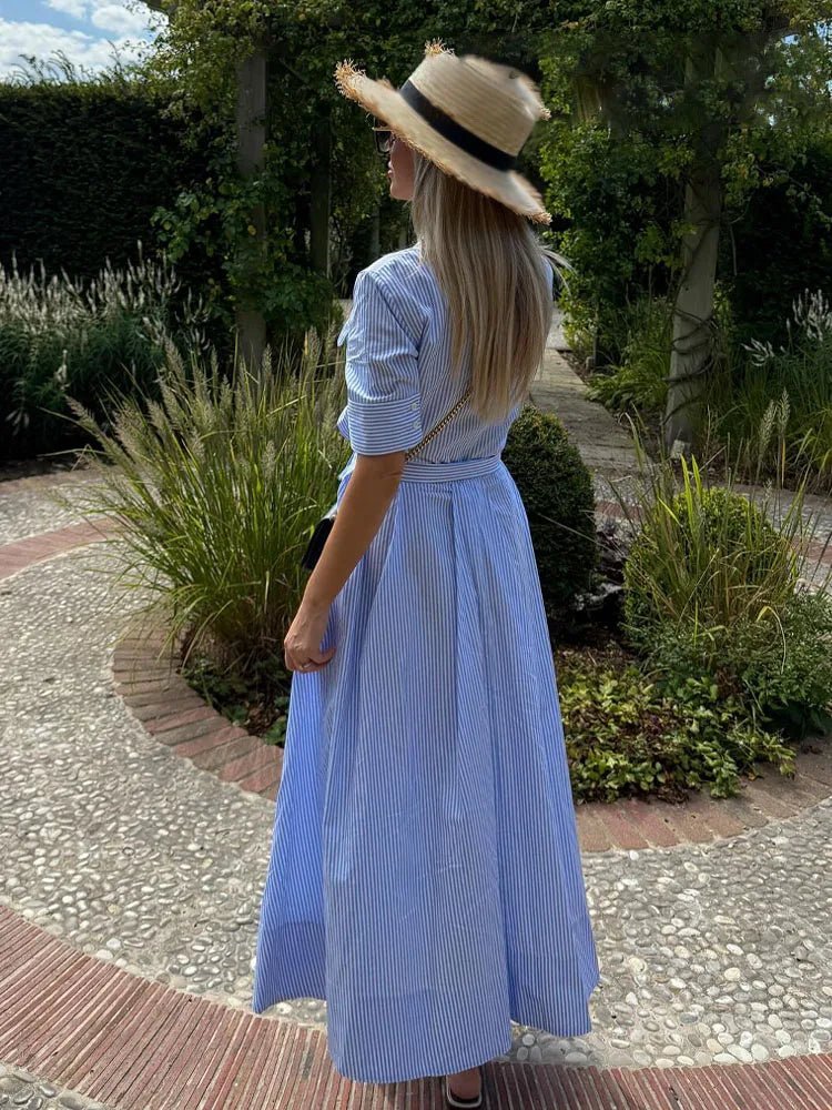 Beatrice Bow Tie-Waist Shirt Dress
