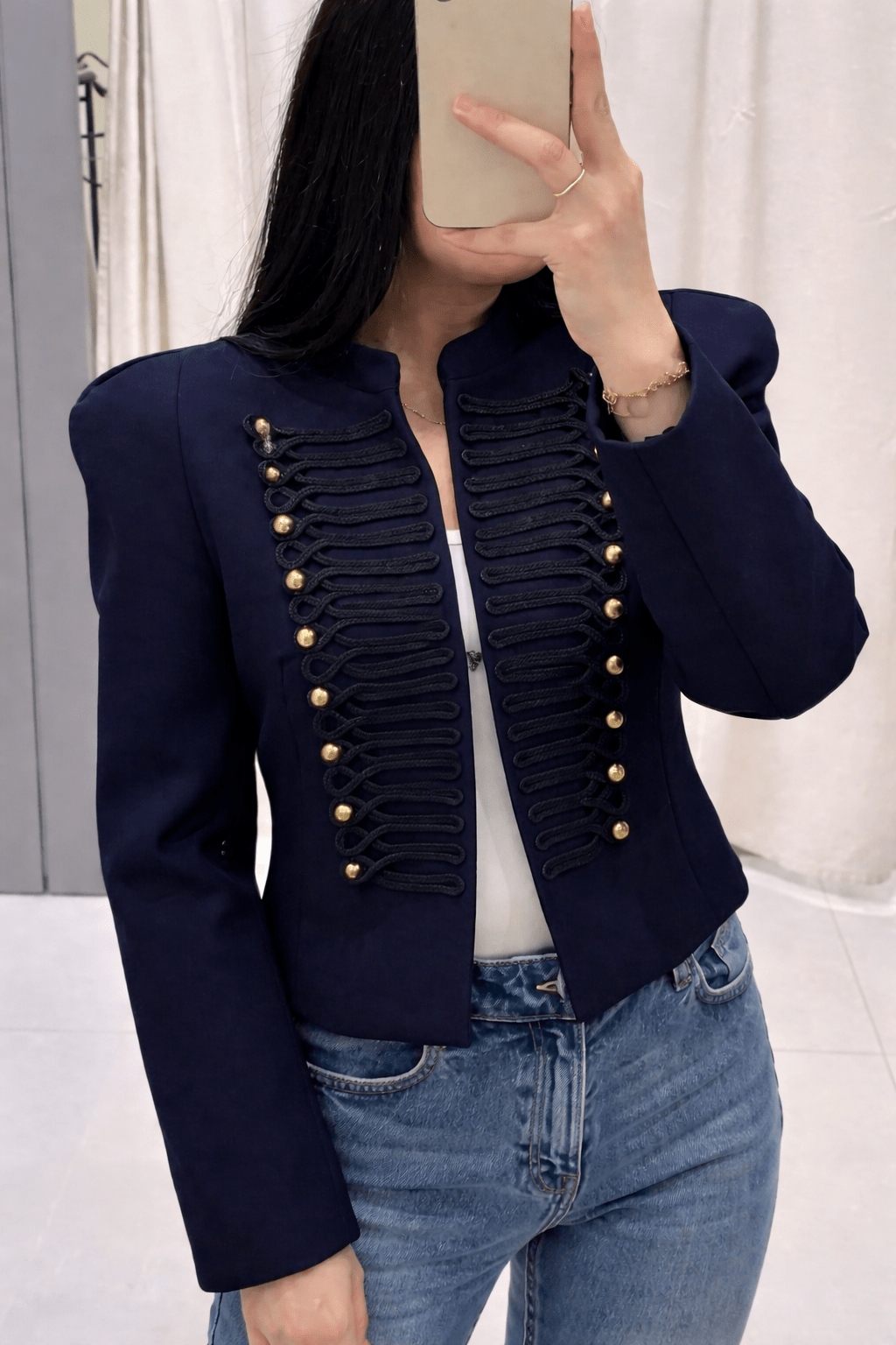 Casaco Napoleon Nadya com gola subida
