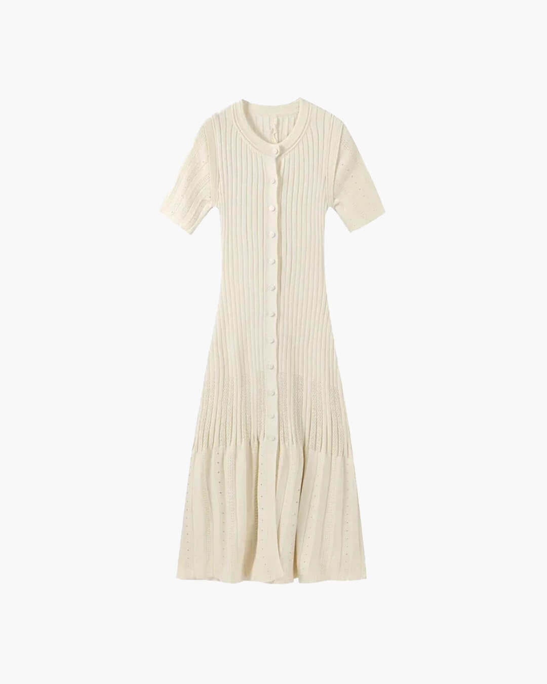 Vestido comprido de malha justo Nancy