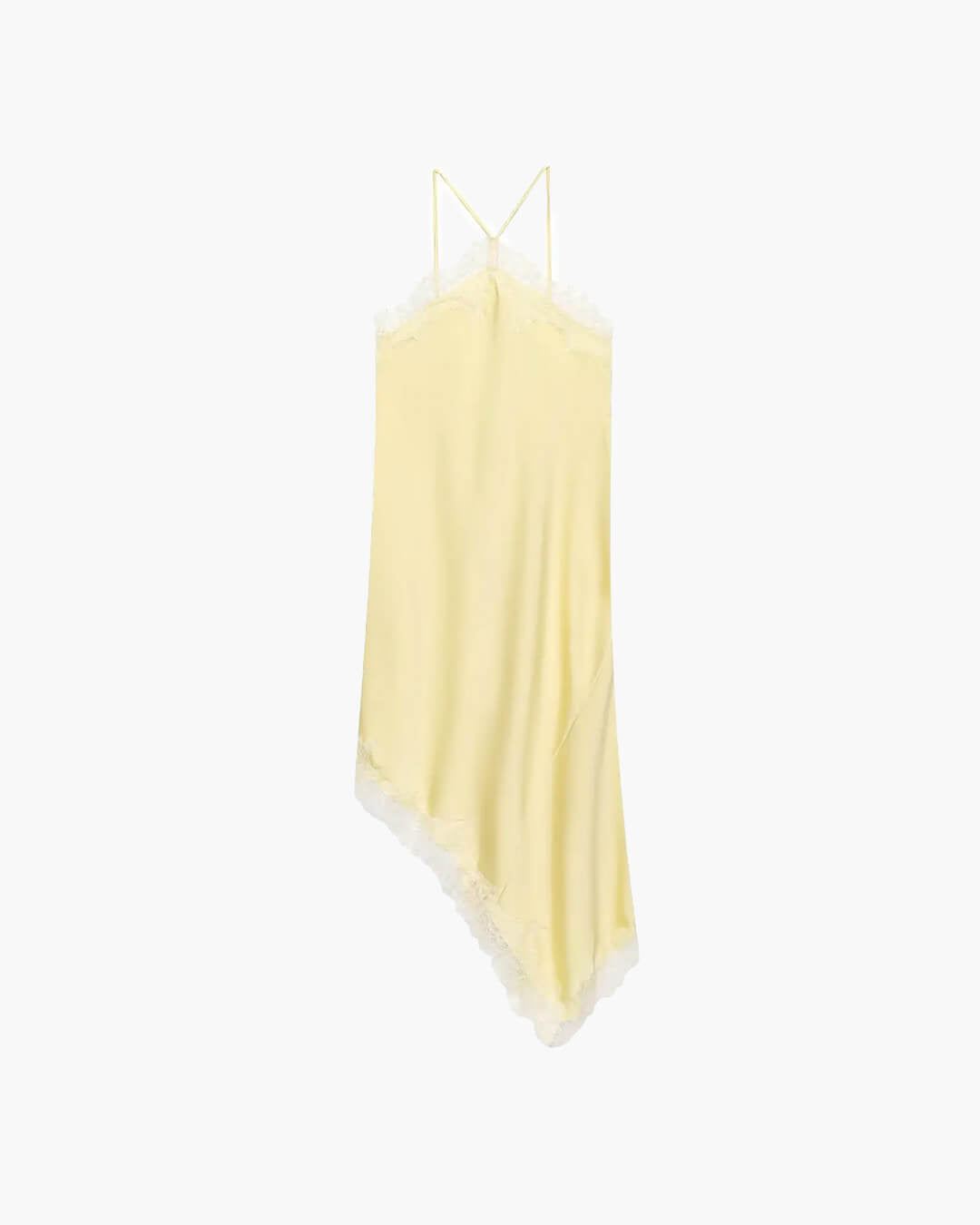Vestido midi Natalie em renda com ombros descobertos