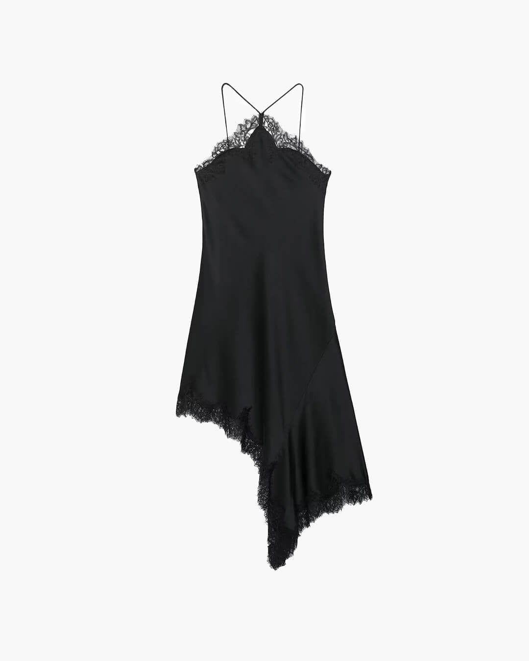 Vestido midi Natalie em renda com ombros descobertos