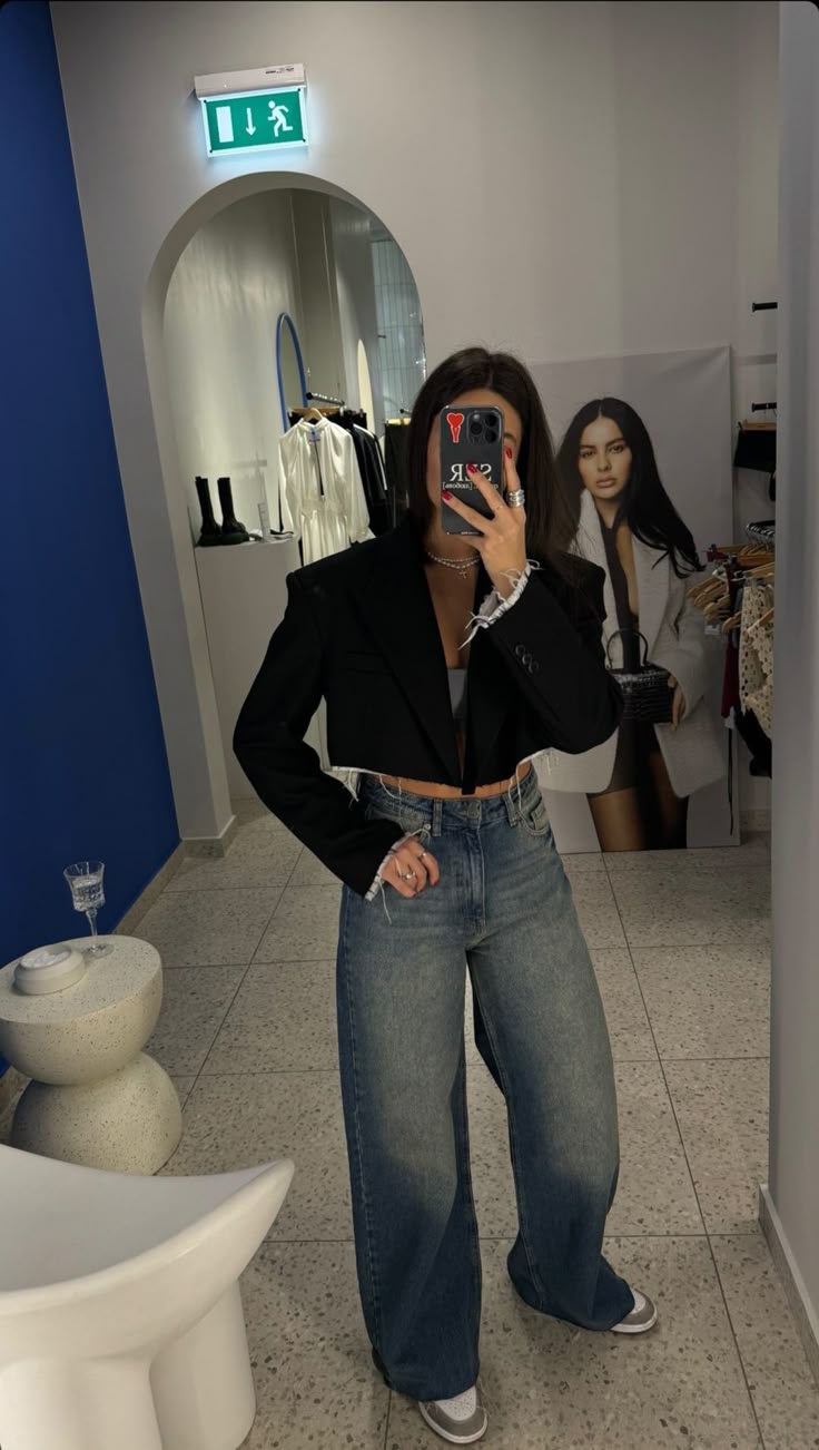 Blazer de fato curto e acolchoado Olga