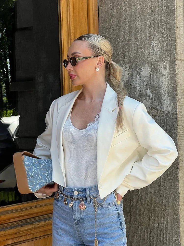 Blazer de fato curto e acolchoado Olga