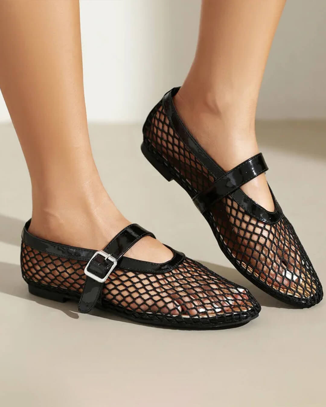 Sabrinas de malha com fivela Ondine