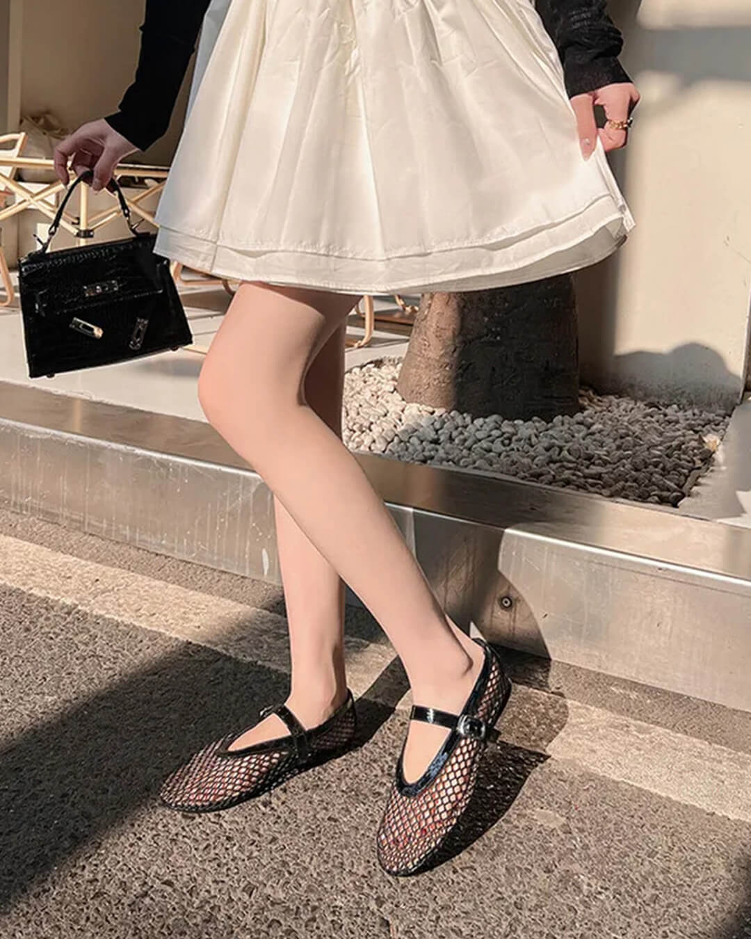 Sabrinas de malha com fivela Ondine
