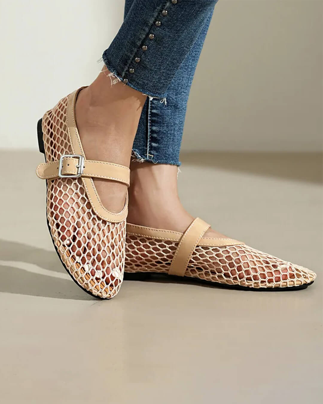 Sabrinas de malha com fivela Ondine