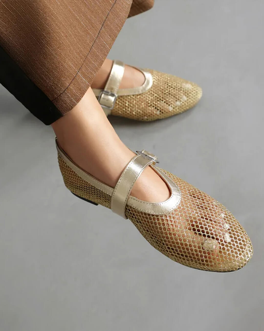 Sabrinas de malha com fivela Ondine