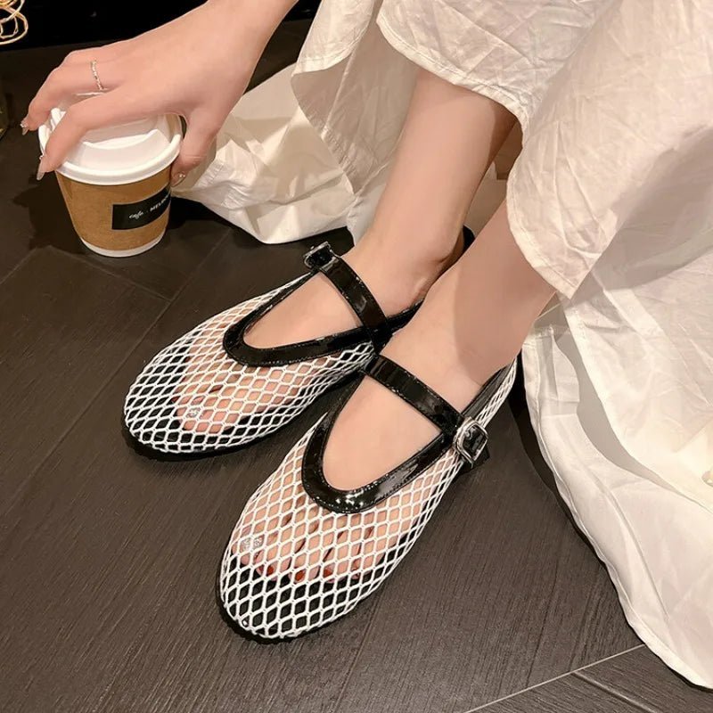 Sabrinas de malha com fivela Ondine