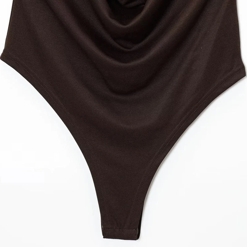 Ophelia Backless Draped Bodysuit