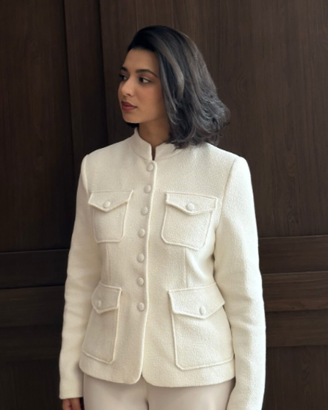 Blazer com botões à frente e bolsos Ophelia