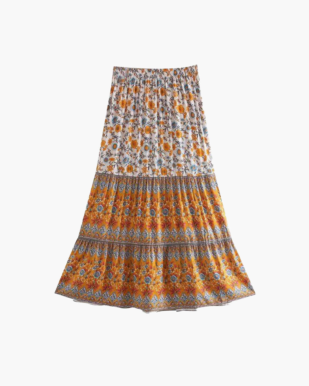 Saia de praia boho floral Ottavia