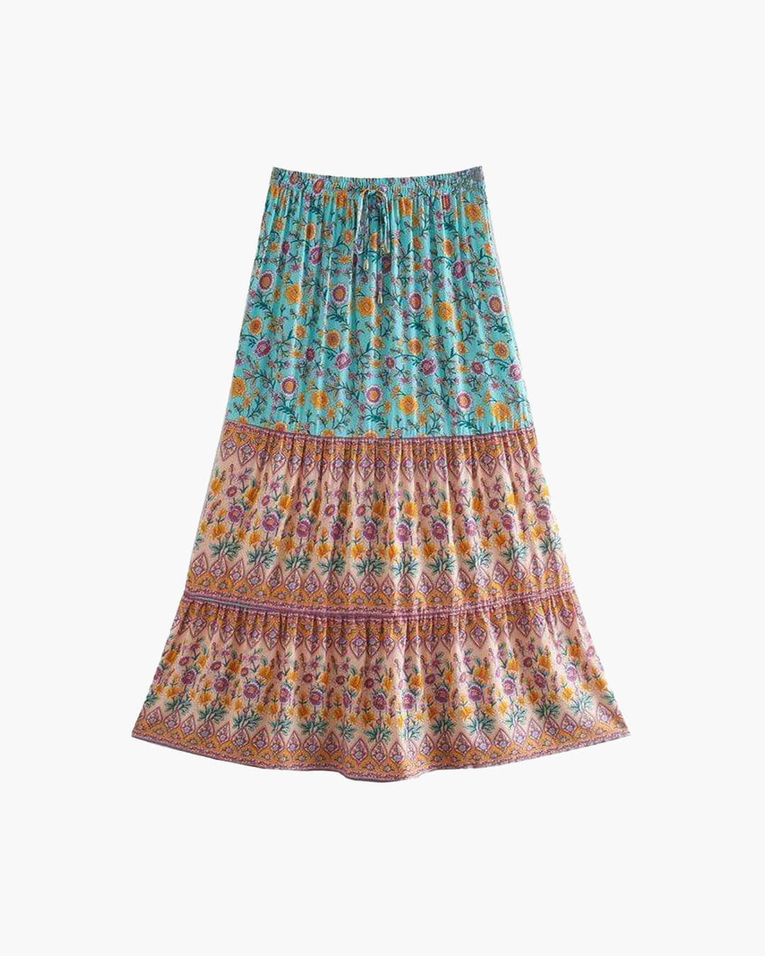 Saia de praia boho floral Ottavia