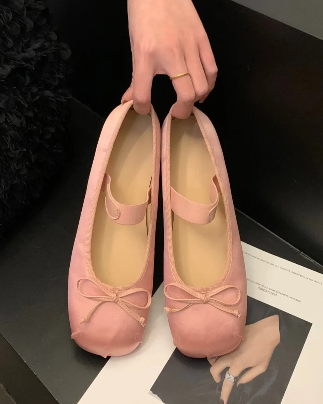 Sabrinas de cetim Pamela com laço