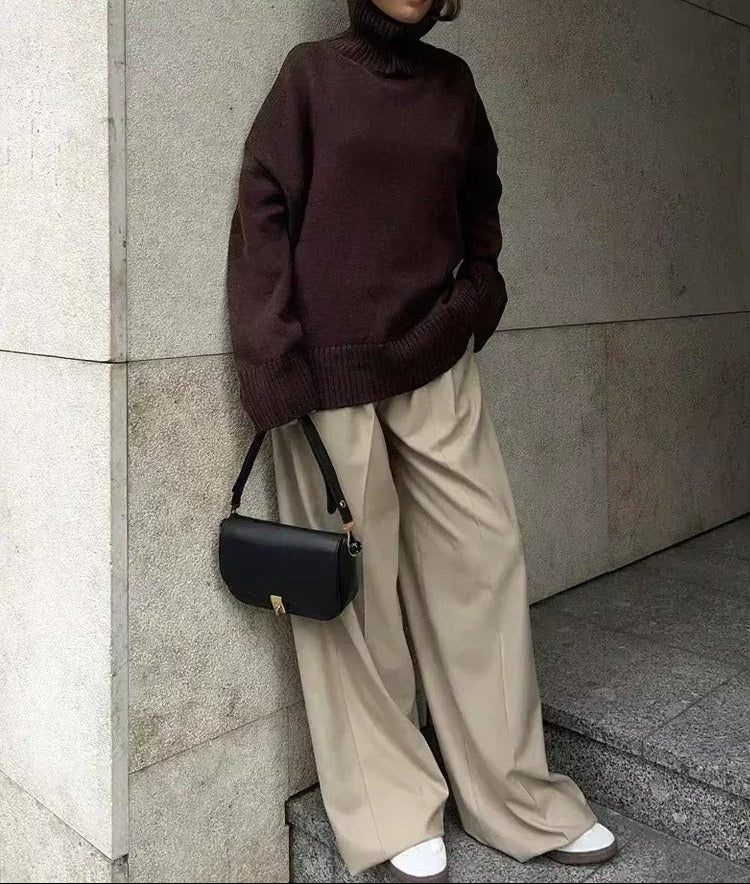 Camisola de gola alta oversized Phoebe