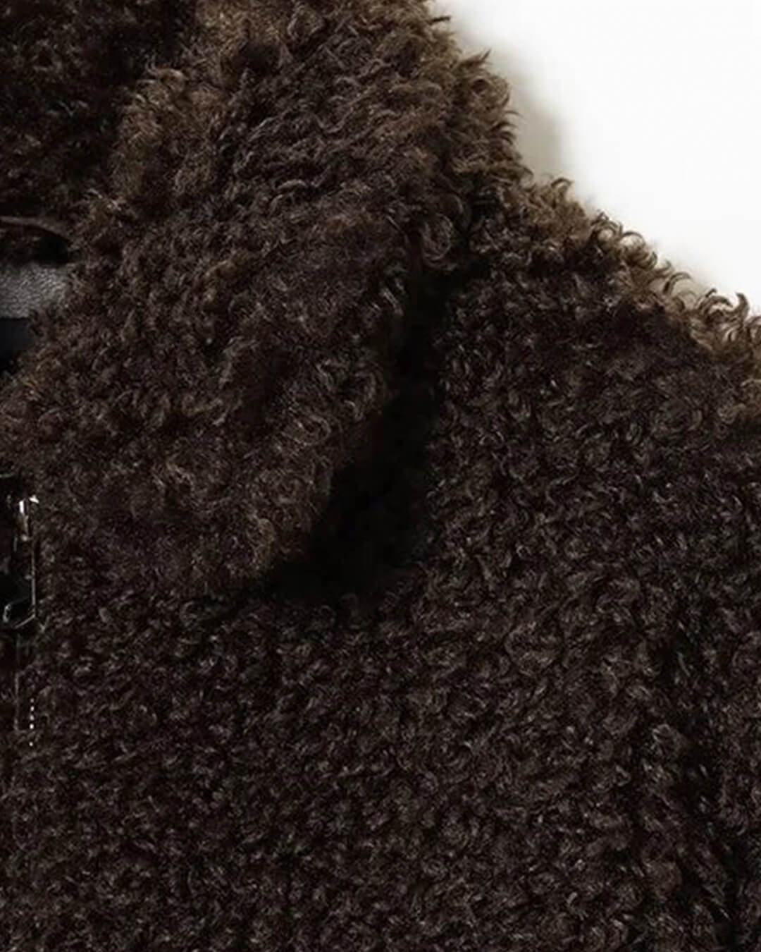 Casaco Porsha de pelo sintético tipo teddy