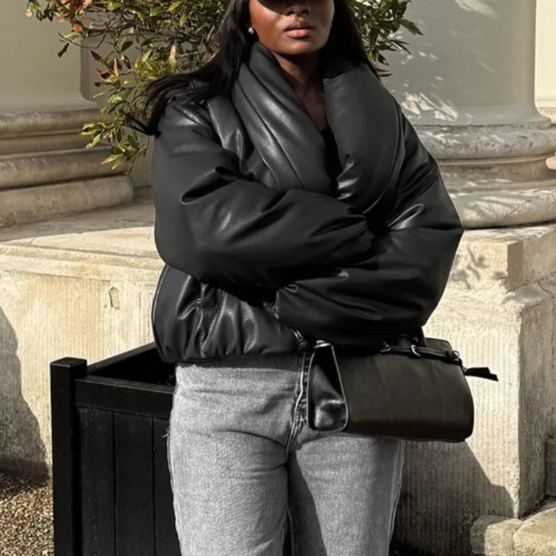 Casaco oversized acolchoado