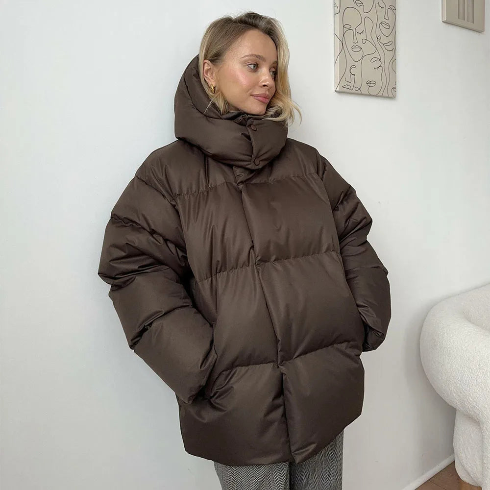 Parka acolchoada oversized