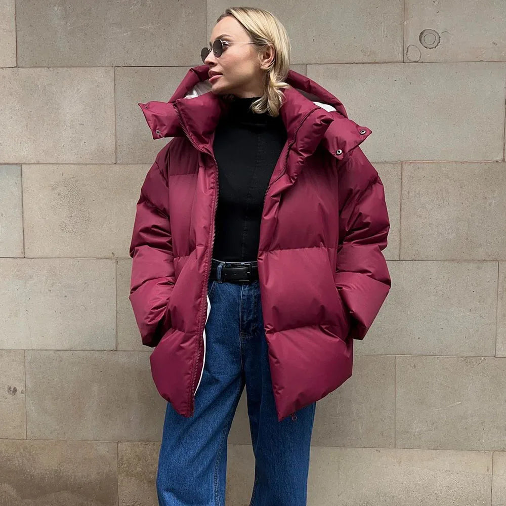 Parka acolchoada oversized