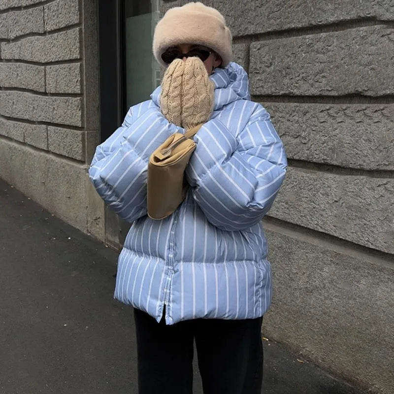 Casaco acolchoado com fecho