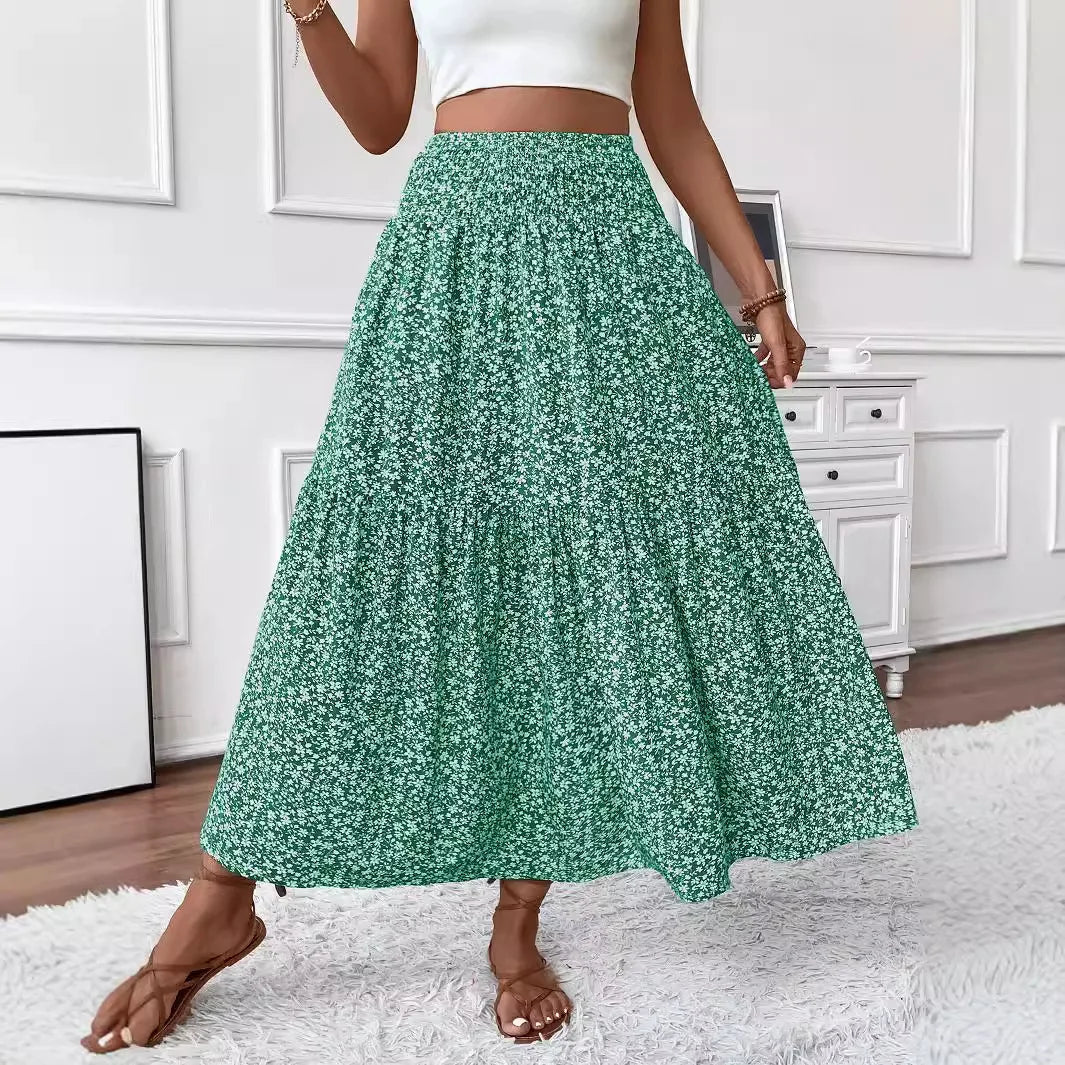 Saia maxi floral boho Rivka