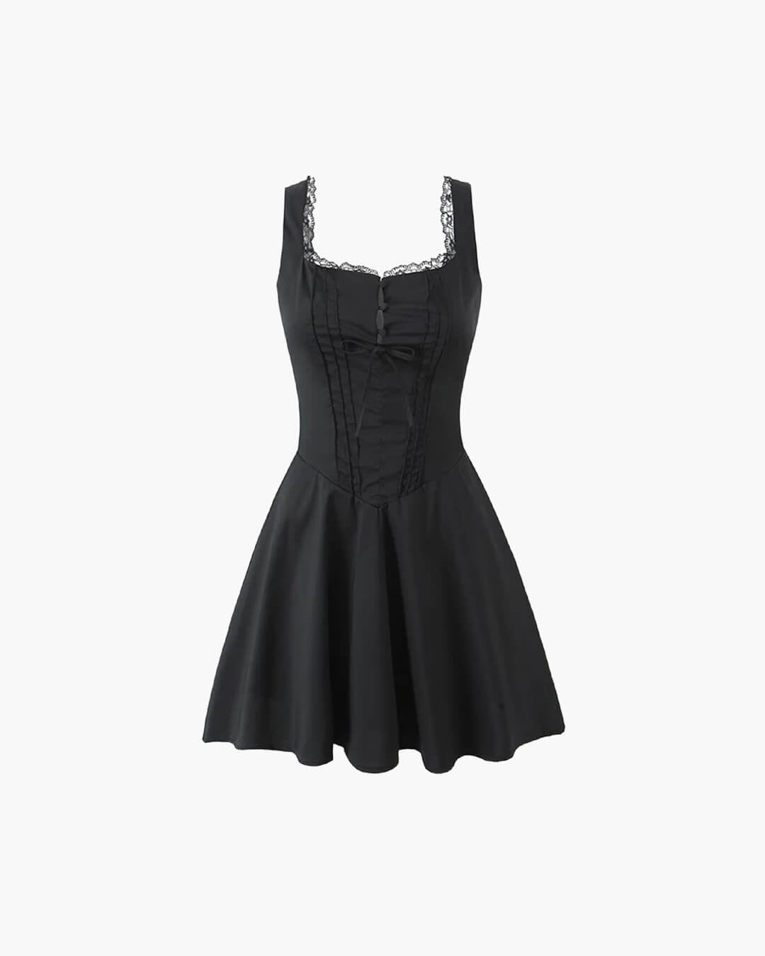 Vestido mini com cordões nas costas Rosa