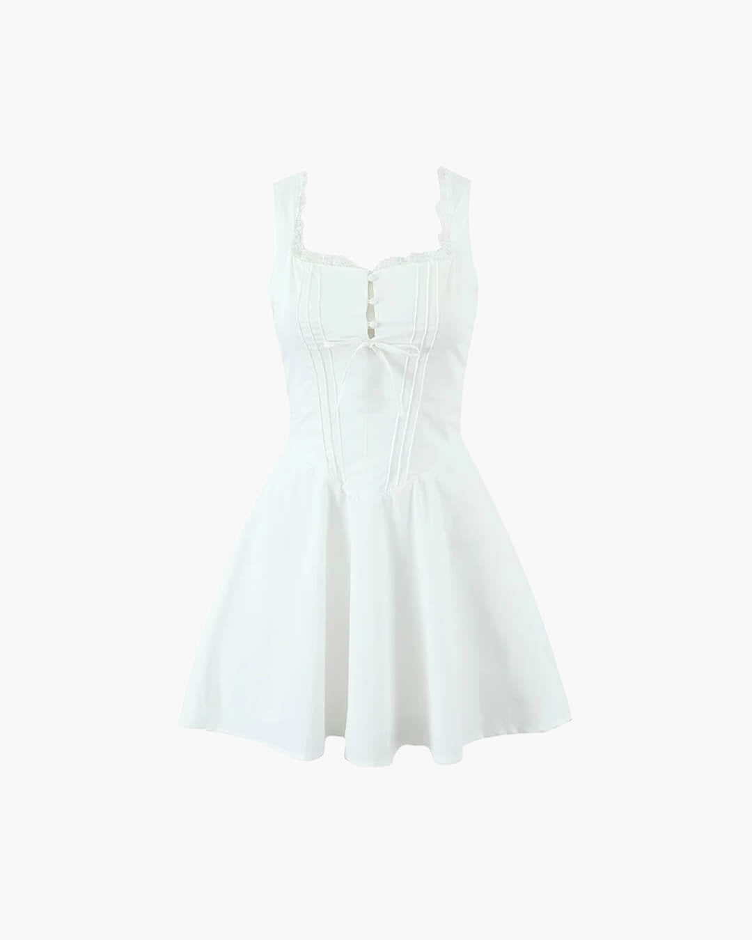 Vestido mini com cordões nas costas Rosa