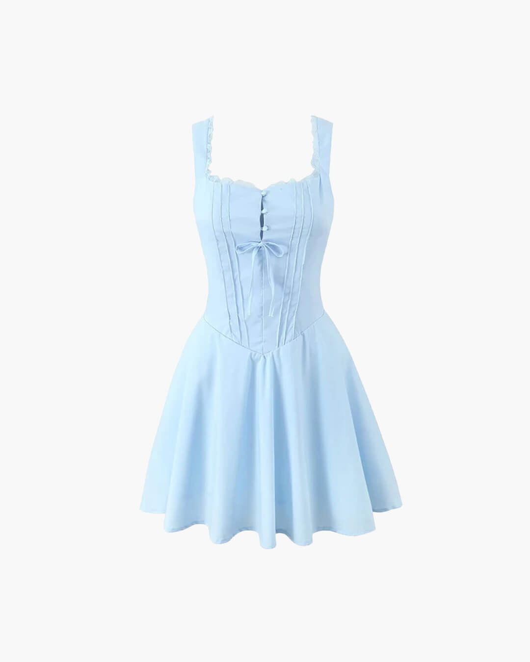 Vestido mini com cordões nas costas Rosa