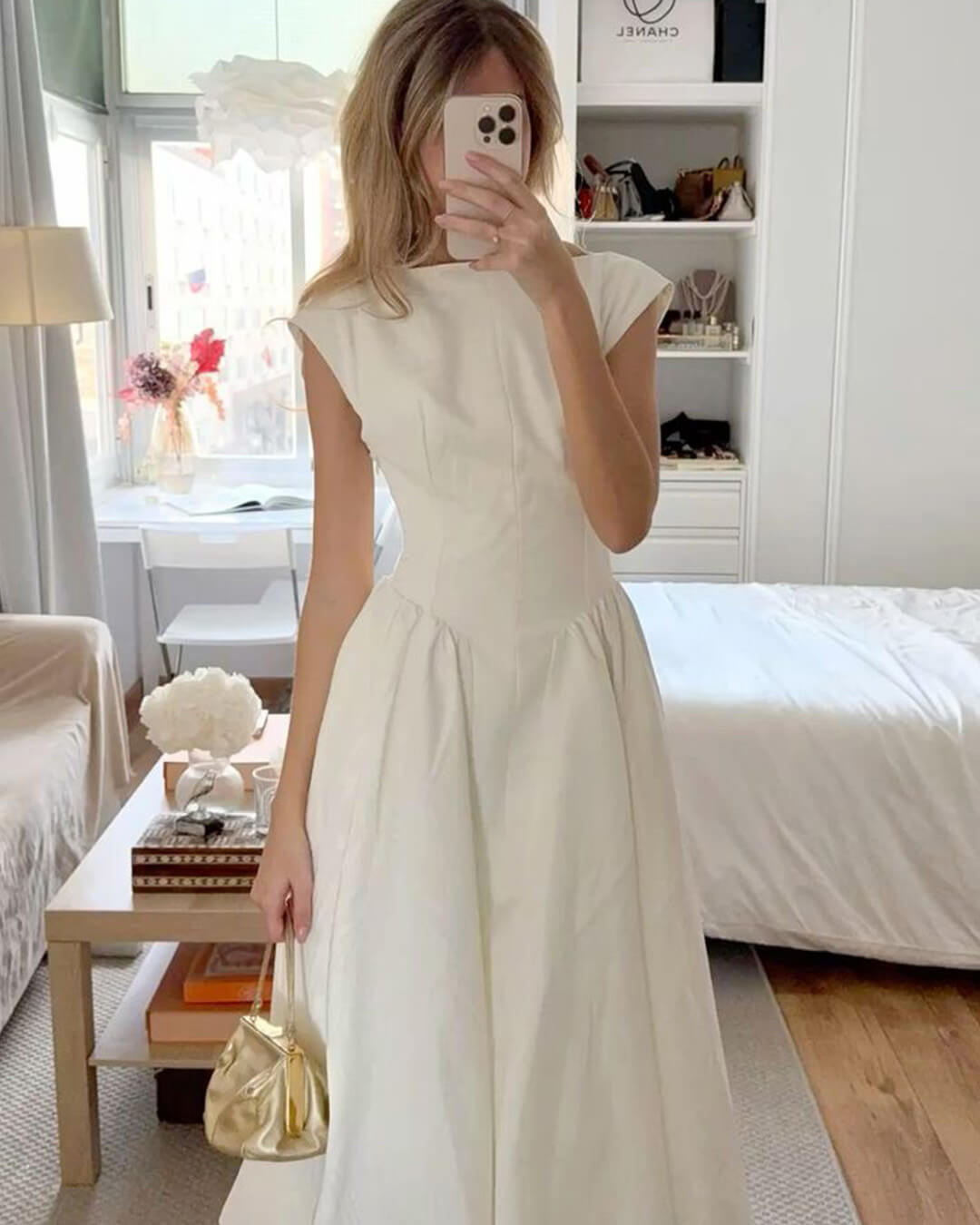Rosalind Sleeveless Cut-Out Midi Dress