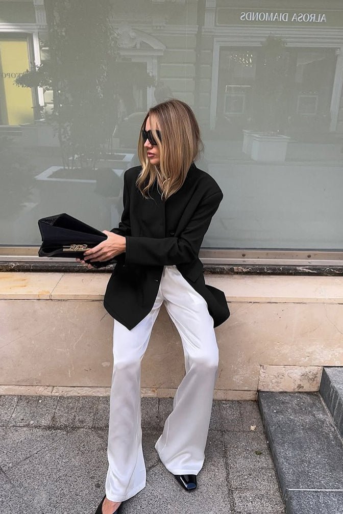 Blazer com gola subida Roxie