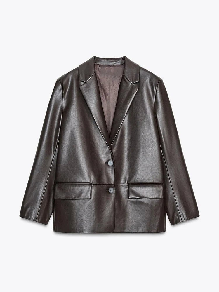 Blazer de pele vegan Ryza