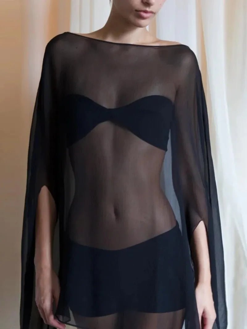 Cobertura de praia com blusa solta Samantha
