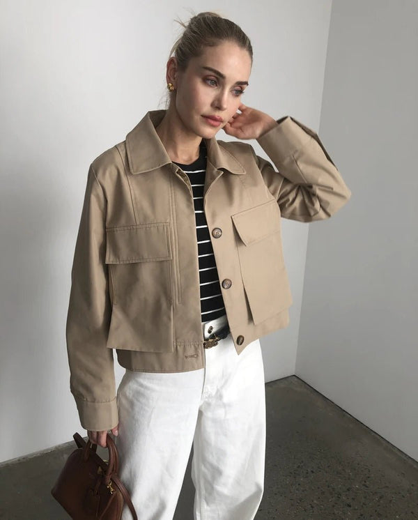 Sandra Flap Pockets Short Jacket