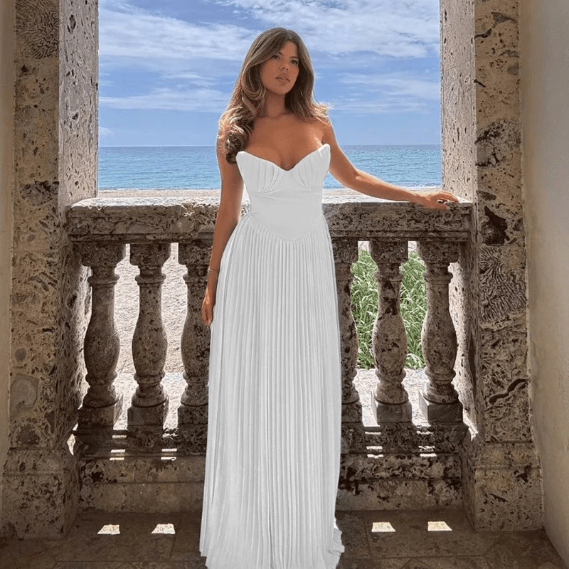 Vestido comprido Selena sem alças