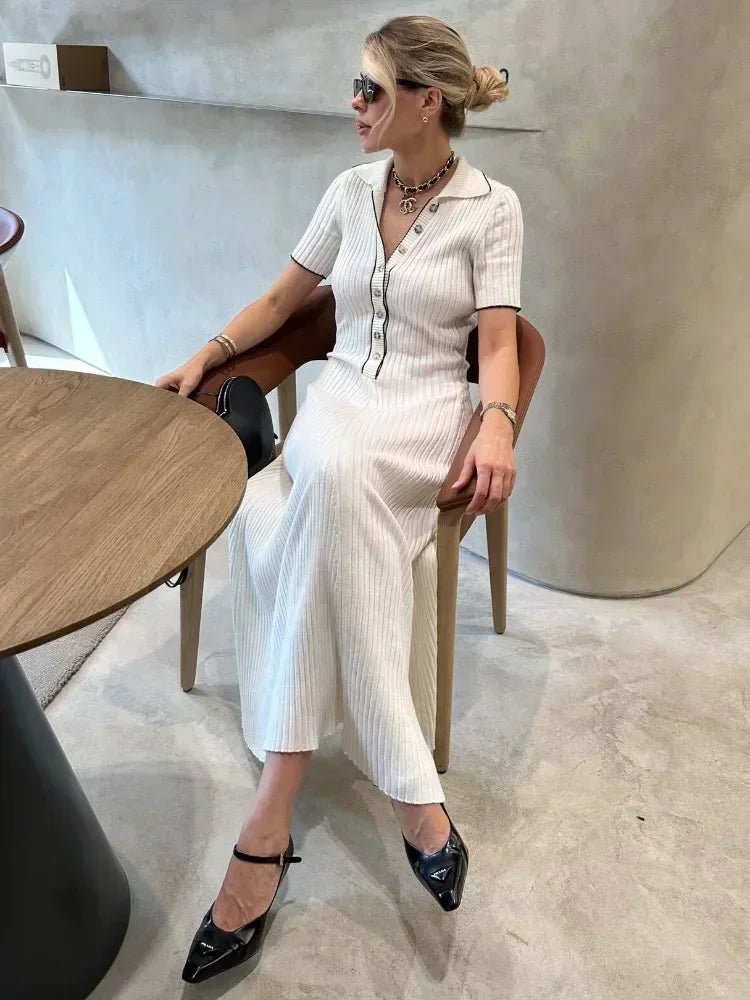 Vestido de malha tricot Serena