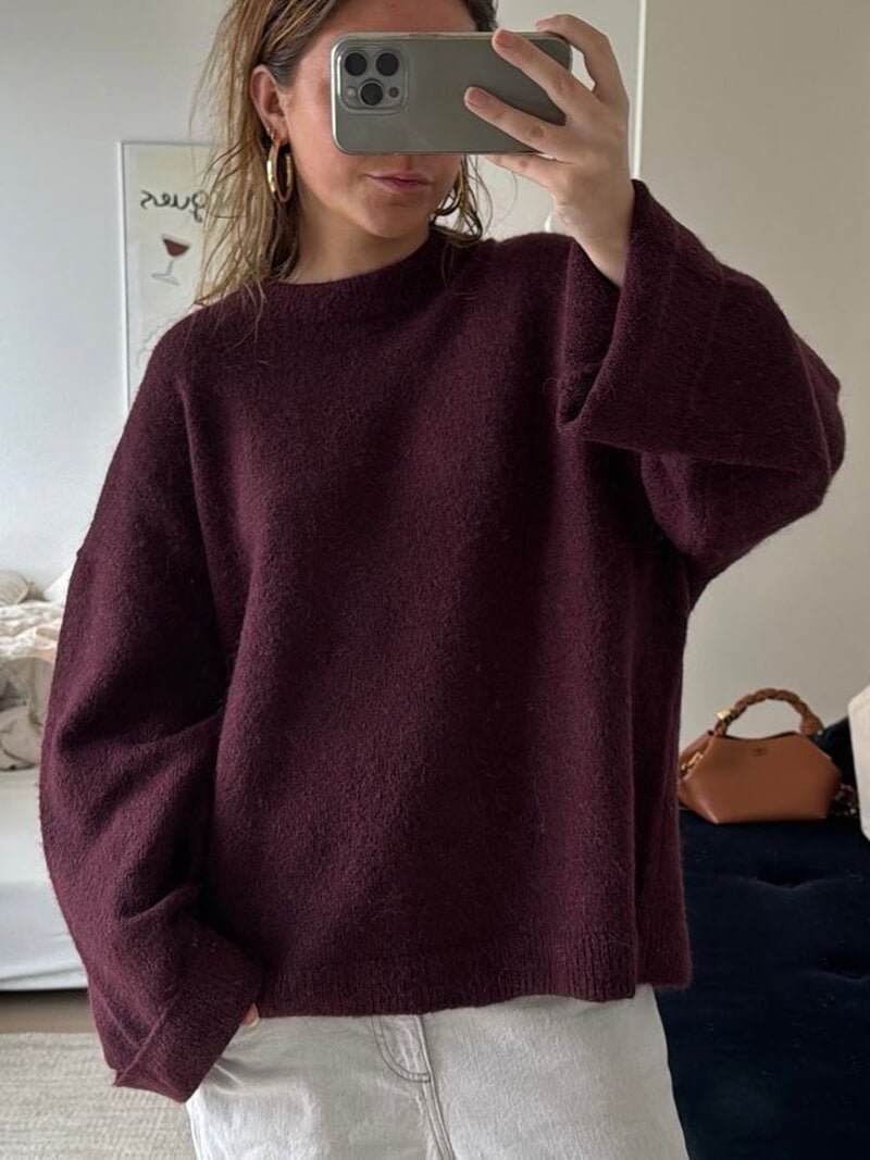 Camisola cor de vinho Shiela