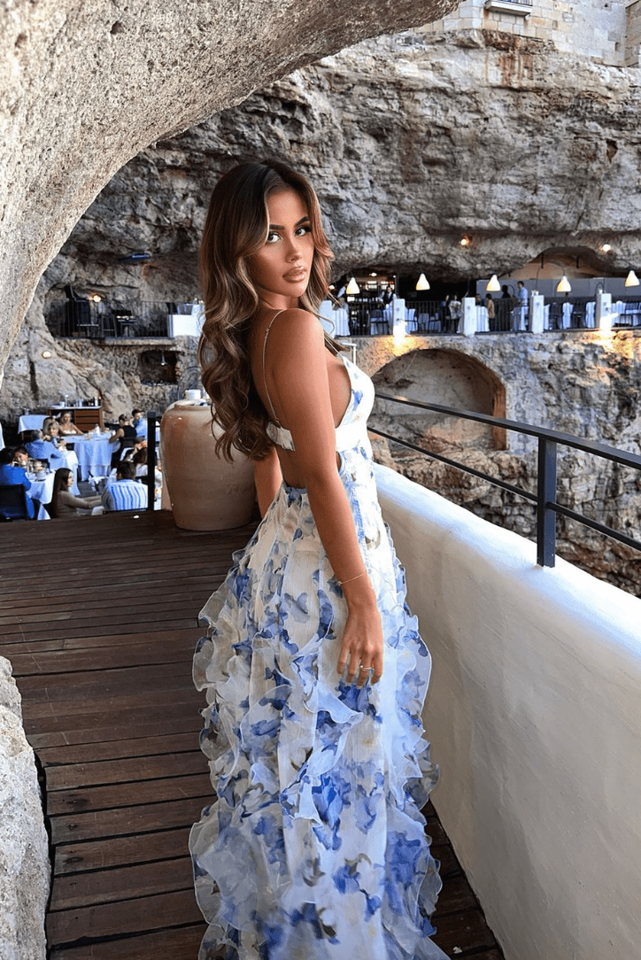 Shirley Floral Ruffle Maxi Dress