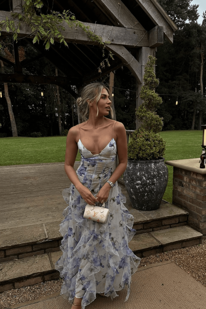 Shirley Floral Ruffle Maxi Dress