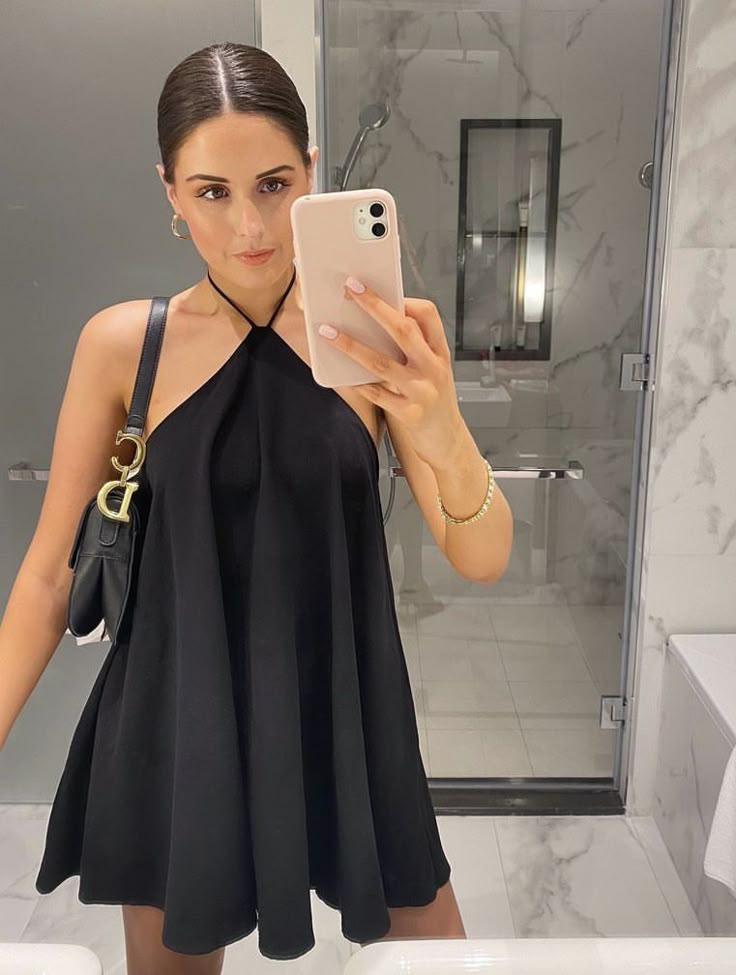 Sienna Backless Halter Mini Dress