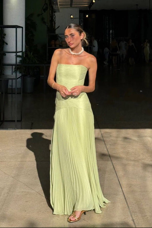 Vestido comprido sem alças Skyla