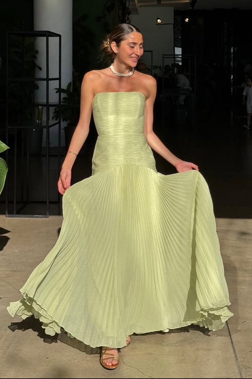Vestido comprido sem alças Skyla