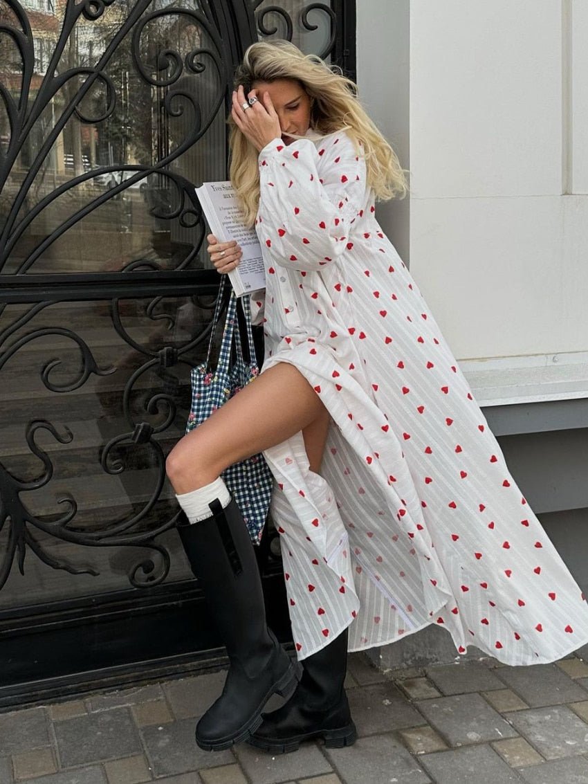 Vestido midi evasé Sophia