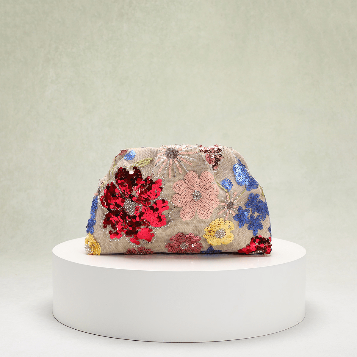 Clutch com lantejoulas Sophia