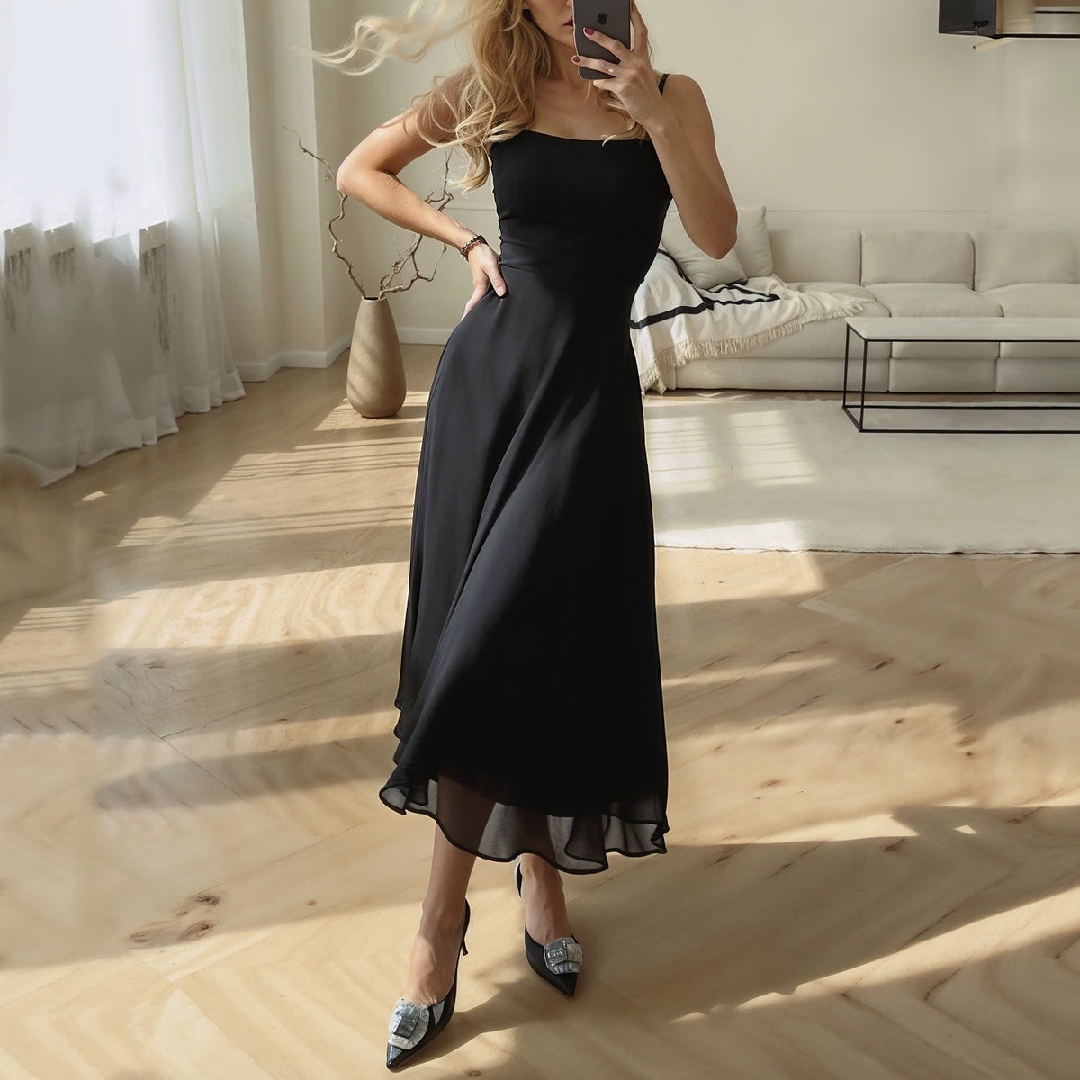 Sophia Sleeveless Midi Dress