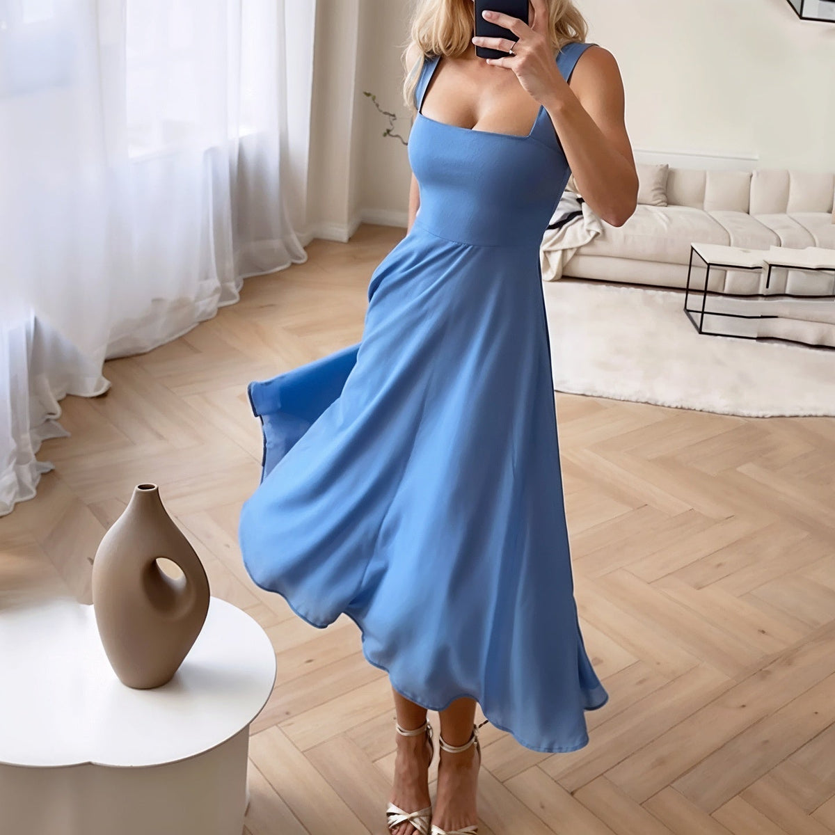 Sophia Sleeveless Midi Dress
