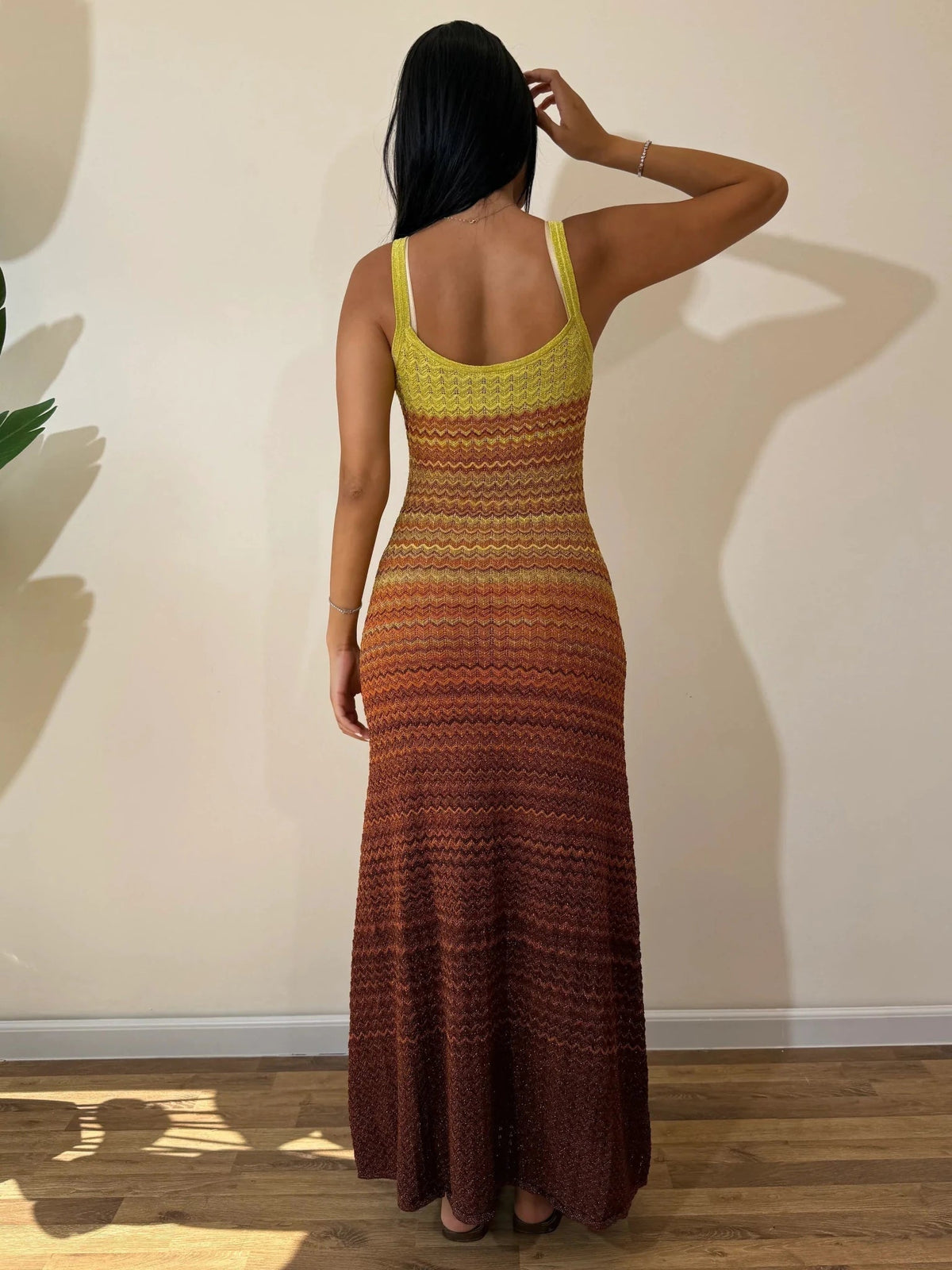 Sophia Sunset Knit Maxi Dress