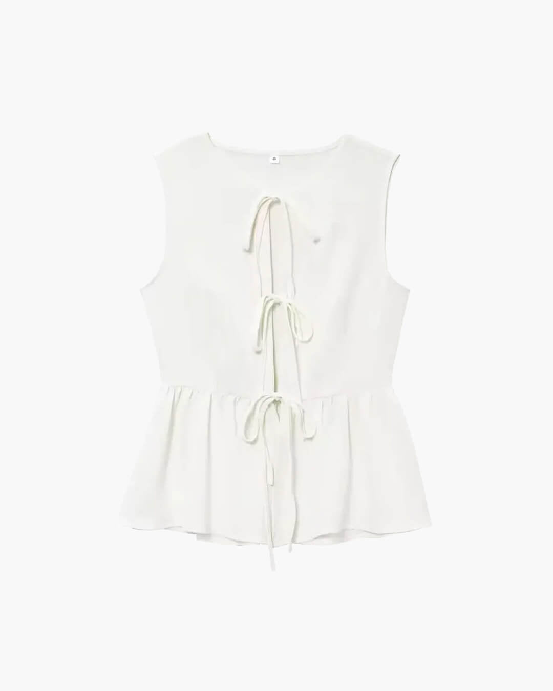 Conjunto Vianne de colete com atilhos à frente e calças