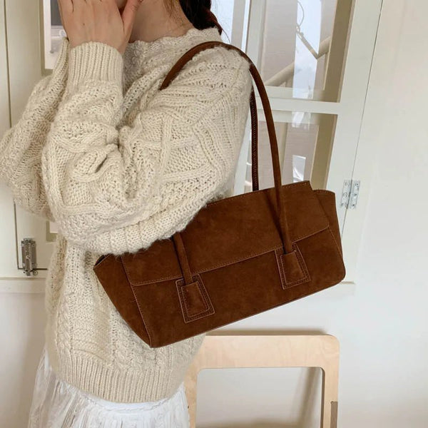 Yara Sequined Faux Suede Tote Bag
