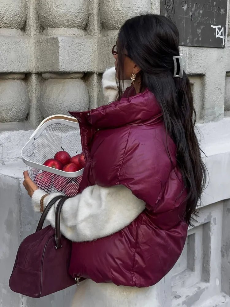 Colete-casaco acolchoado com gola subida Zarina